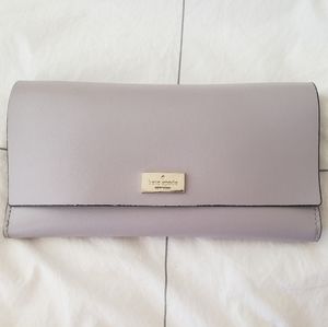 Kate Spade Lavender & Gold Leather Wallet